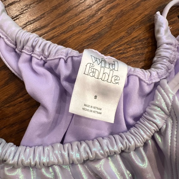 Wild Fable Purple Holographic Swimsuit - Picture 3 of 4
